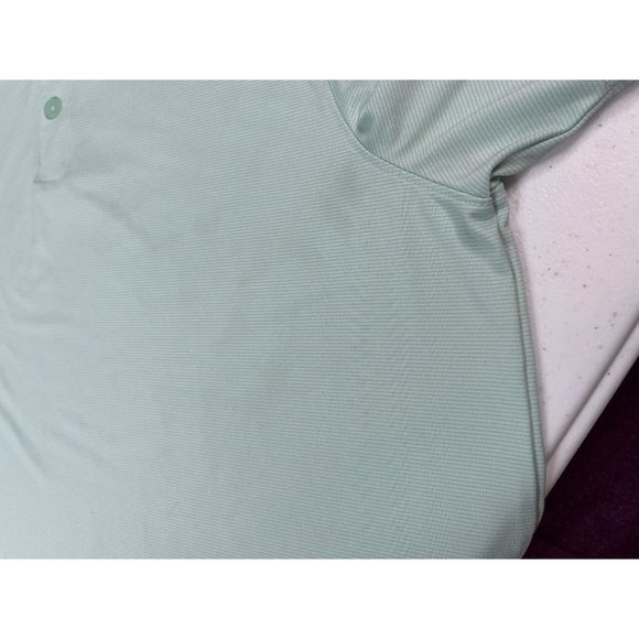 Champion Men's Polo Shirt Short Sleeve L Blue Polyester Spandex Summer - Picture 6 of 6